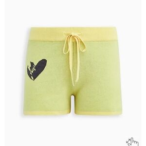 🎯🎯Sale🎯🎯NWT Torrid Yellow Soft Sweater Sport Short Sz 1X